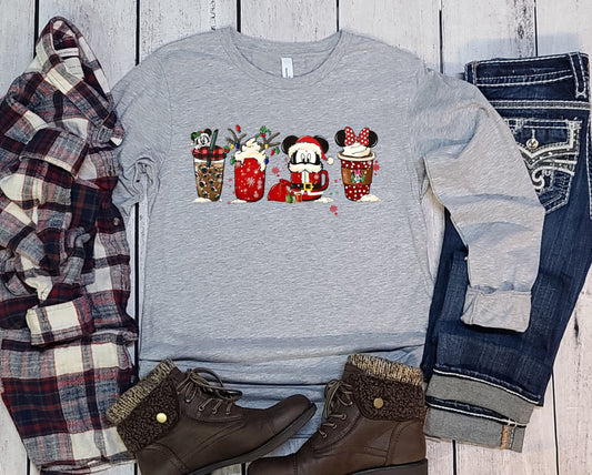 Mouse Christmas Coffee Graphic Tee - Limited Edition