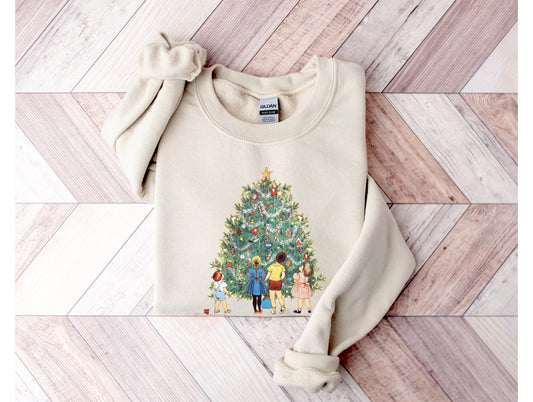 Vintage Christmas Tree Graphic Tee or Sweatshirt