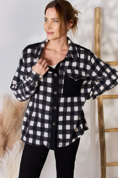 HAILEY & CO Plaid Button Up Jacket