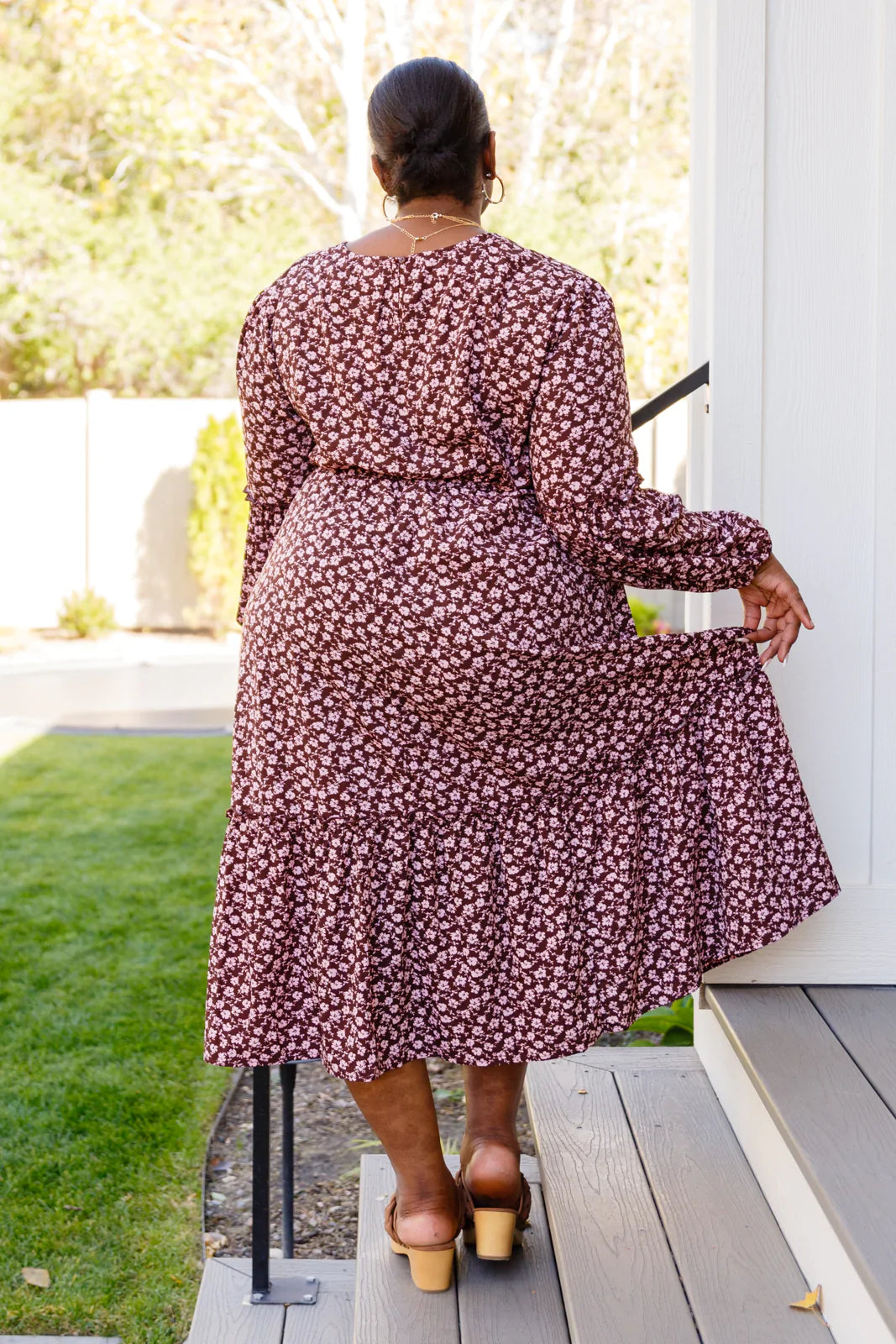 HAYDEN LOS ANGELES Flow with the Times Floral Midi Dress