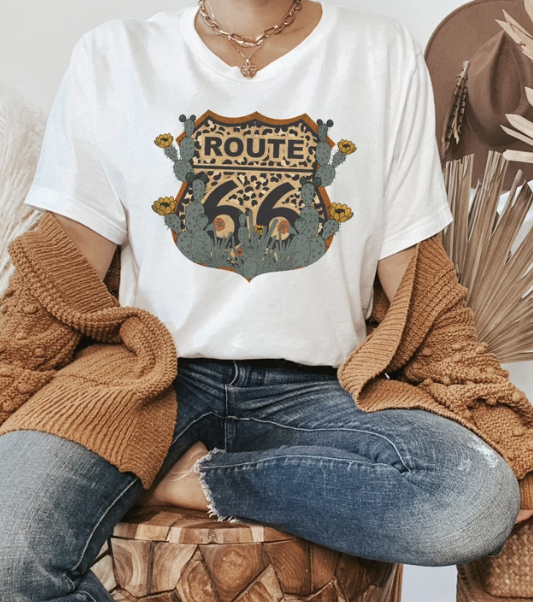 Route 66 Short Sleeve Graphic Tee