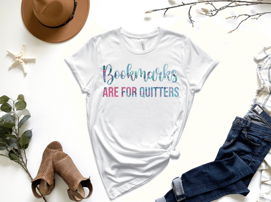 Bookmarks are for Quitters Short Sleeve Graphic Tee