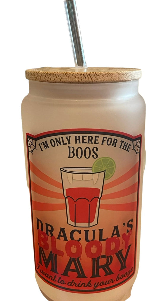 I’m Only Here for the Boos Bloody Mary 16oz Glass Tumbler